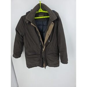 Rainforest Hooded Army Green Jacket Mens Size Large